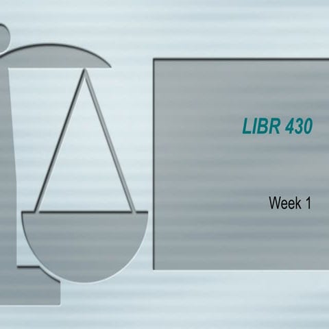 Libr430 Week1