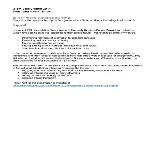 The Librarian Knows More Than Google