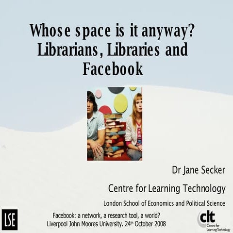 Librarians, Libraries And Facebook