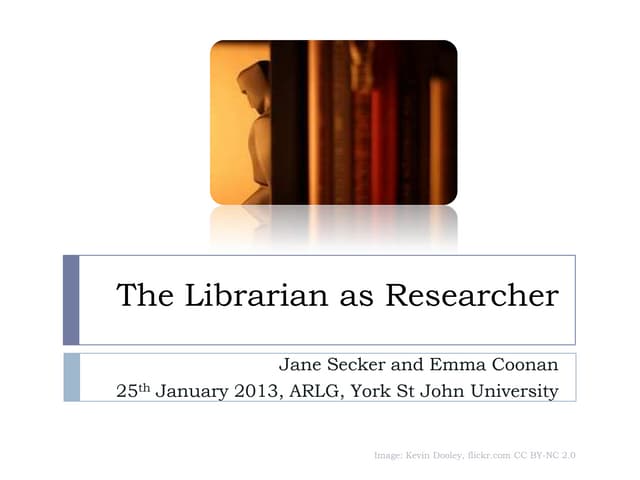 Librarians as researchers: doing re...