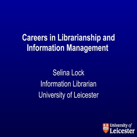 Librarianship PPT