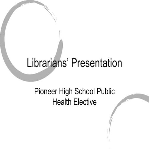 Librarians Presentation