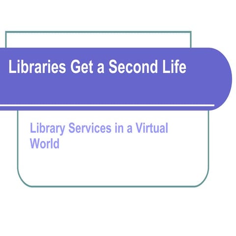 Libraries Get A Second Life