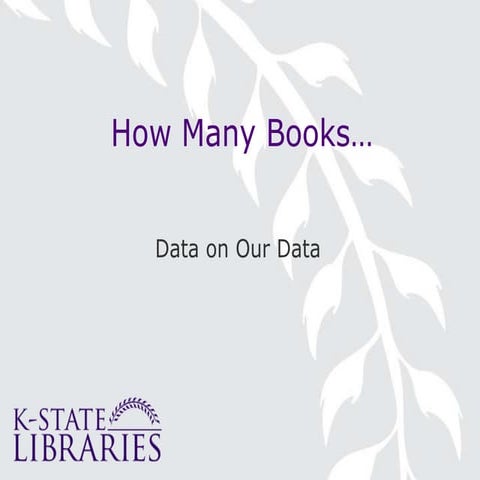 Libraries reporting data