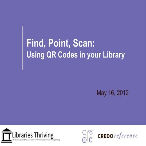 Libraries Thriving QR Code Seminar