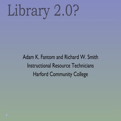 Library 2.0?