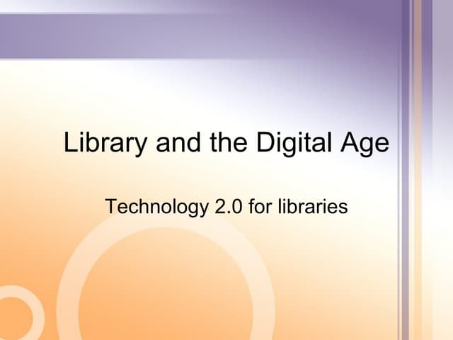 Library And The Digital Age Ii