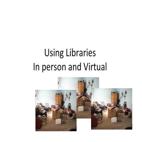 Planning for Library Experiences