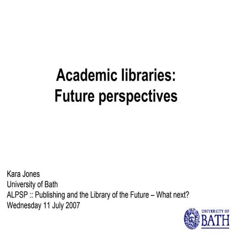 Library Of The Future – An Academic Librarian