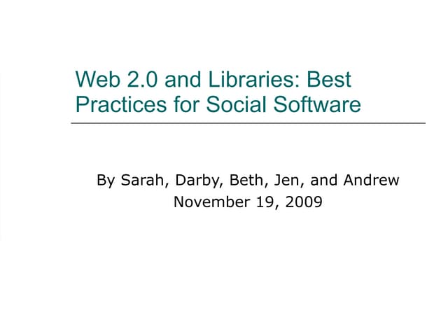 Library 2.0 Presentation