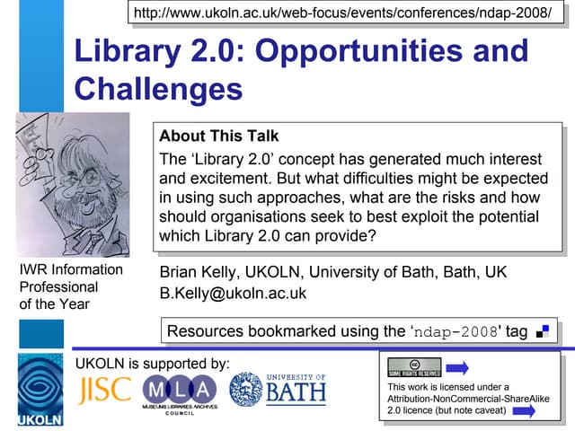Library 2.0: Opportunities and Challenges