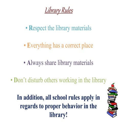Library Rules | PDF