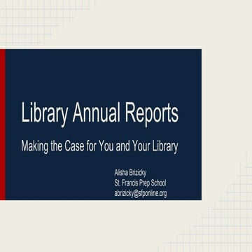 Library Annual Reports
