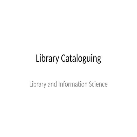 Library_Classification -power-point-presentation | PPTX