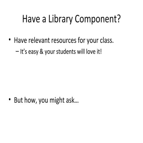 Library component