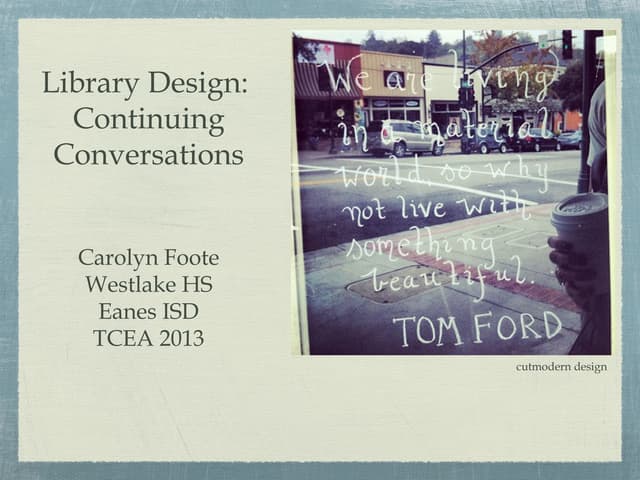 Librarydesigntcea2013conversion
