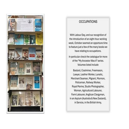 Books on Display in the Library October 2025 - Occupations | PDF