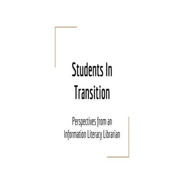 Students In Transition
