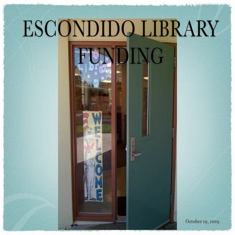 Library funding presentation