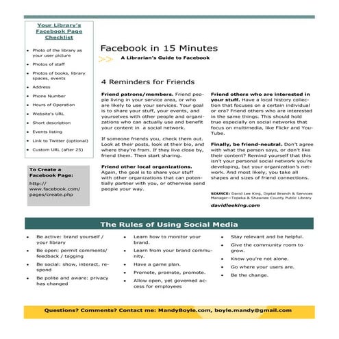 Manage Your Facebook in Minutes