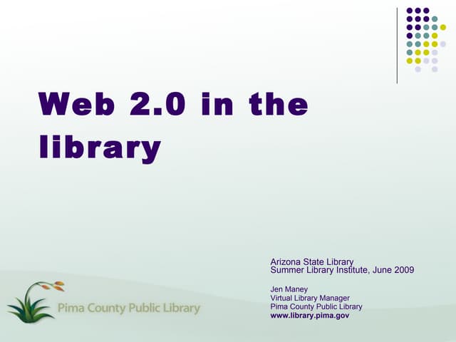Web 2.0 in the Library