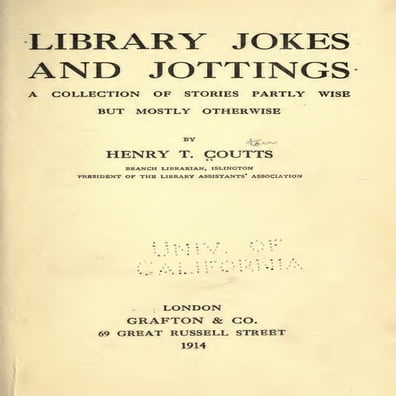 Library Jokes and Jottings | PDF