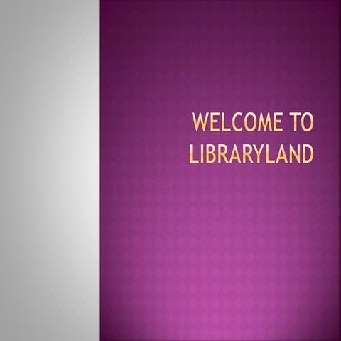 Libraryland for Tutors