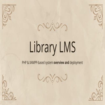 Final Presentation on Online Library Management | PPTX