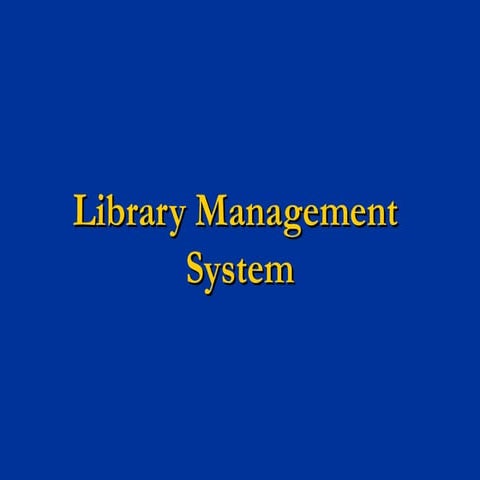 Library management