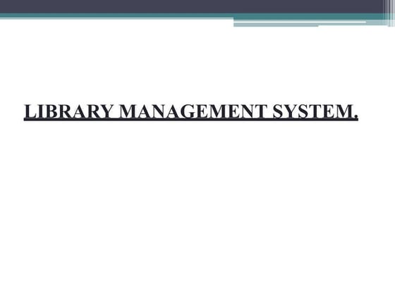SRS for Library Management System | PDF