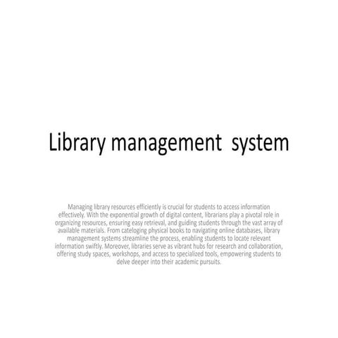 Library management system in java .pptx