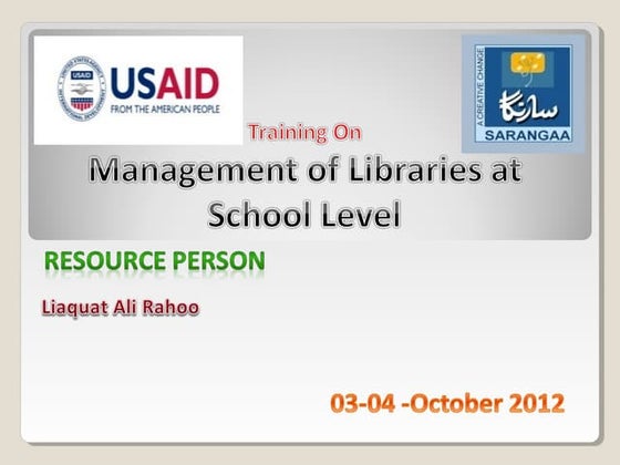 Sections of the library | PPT