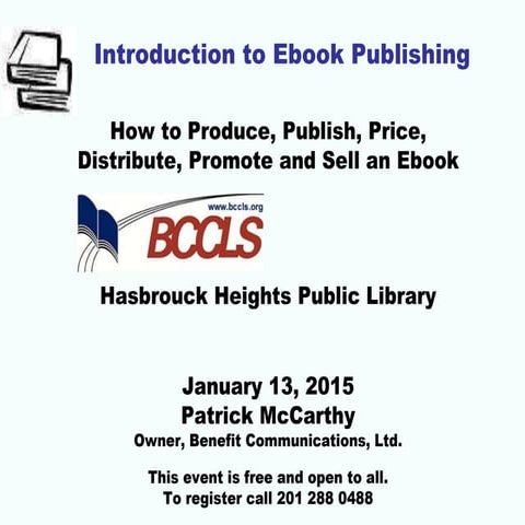 Library presentation 2015 ebook publishing