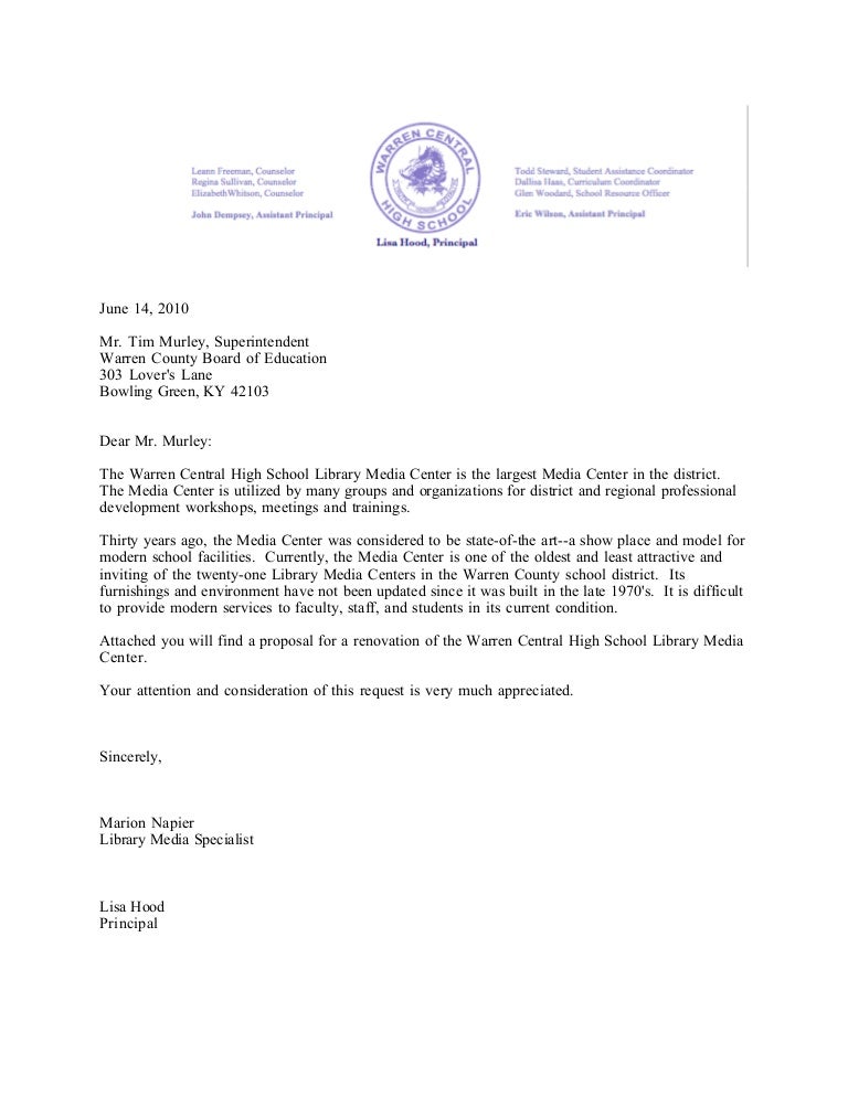 library proposal donations request template