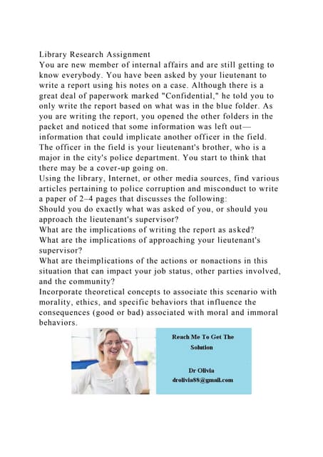 Library Research AssignmentUse the library and other Web resources.docx