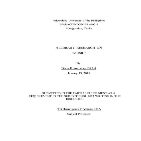 Library research paper