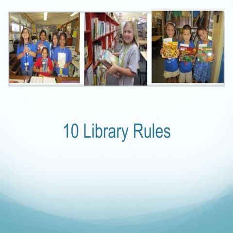 10 Library Rules | PPTX
