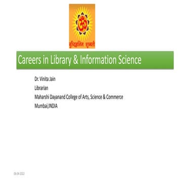 Career in Library Science