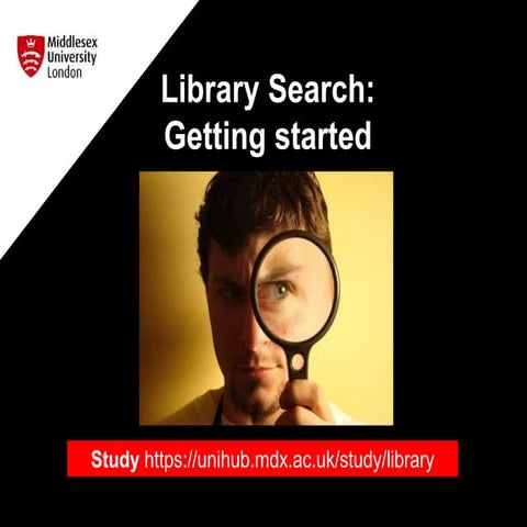 Library Search 1: Getting started 2021
