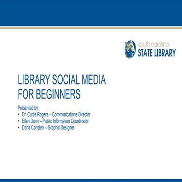 Library social media for beginners