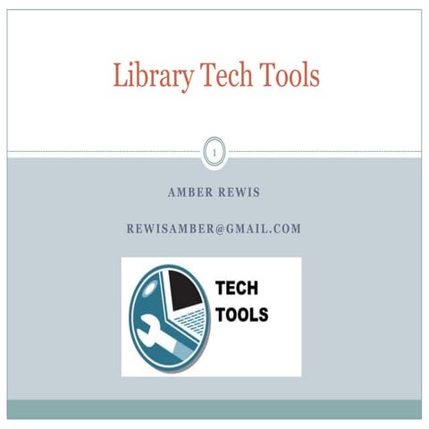 Library Tech Tools