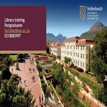 Lucinda Raath presentations