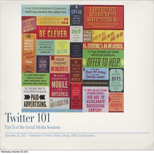 Library twitter session nov28 2012