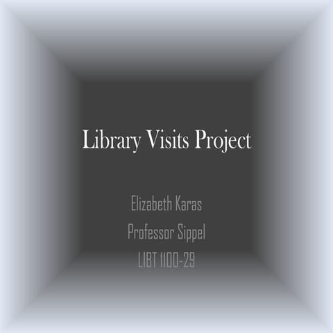 Library Visits Project
