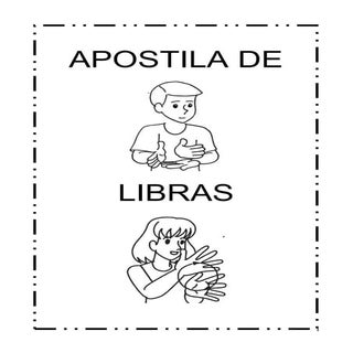 Apostila com atividades de Libras