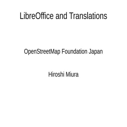 Libreoffice and translation
