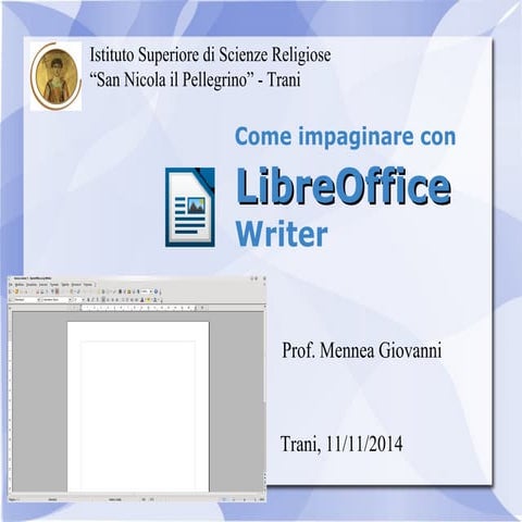 Presentazione LibreOffice Writer | PPT