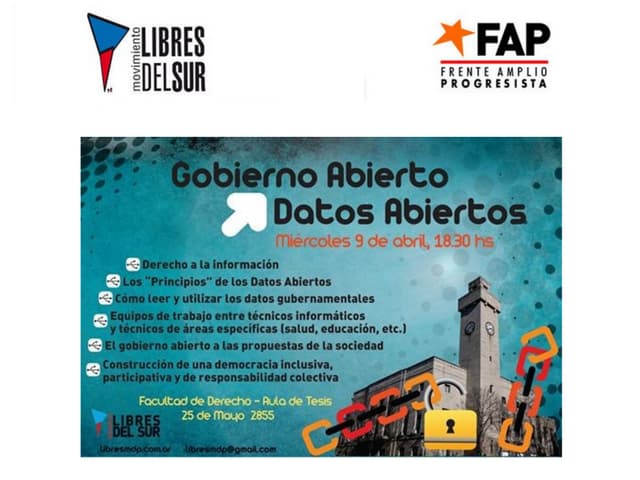 Gobierno Abierto Datos Abiertos - Charla para Libres del Sur MDQ