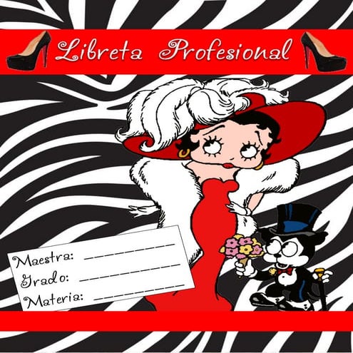 Libreta profesional 2014 betty boop