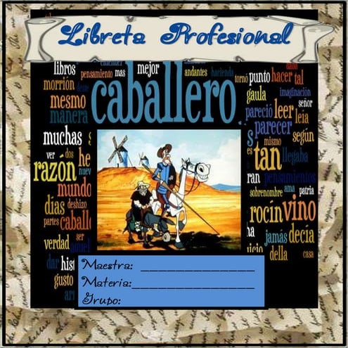 Libreta profesional 2014 Quijote